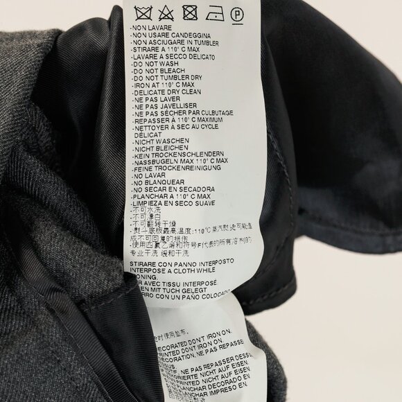 MM6 Maison Martin Margiela SS/15 Grey Wool-Blend Gabardine Tapered Trousers - Picture 9 of 10